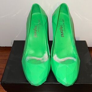 United Nude lime green pumps